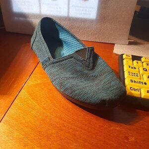 Bobs From Sketchers Memory Foam Women Blue Denim Arch Pillow Comfort Shoe Size 7